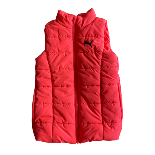 Girls puma bright pink Vest size 7