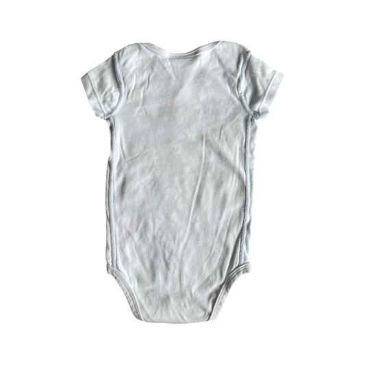 Girls vitamins baby Blue Onesie size 3 mth