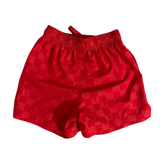 Boys athletic red Short size 4