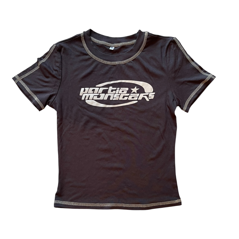 Boys partiz monsgzrs dark gray T-shirt size 8