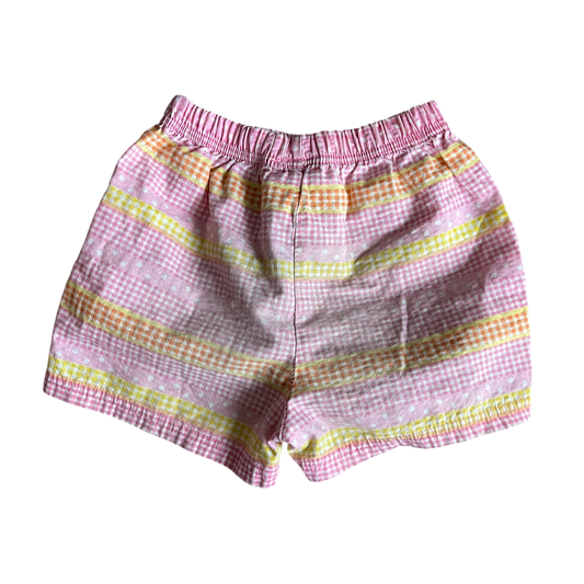 Girls okie dokie pink yellow Short size 3