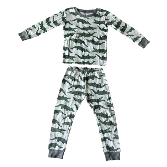Boys carter’s white gray green Pajama size 4