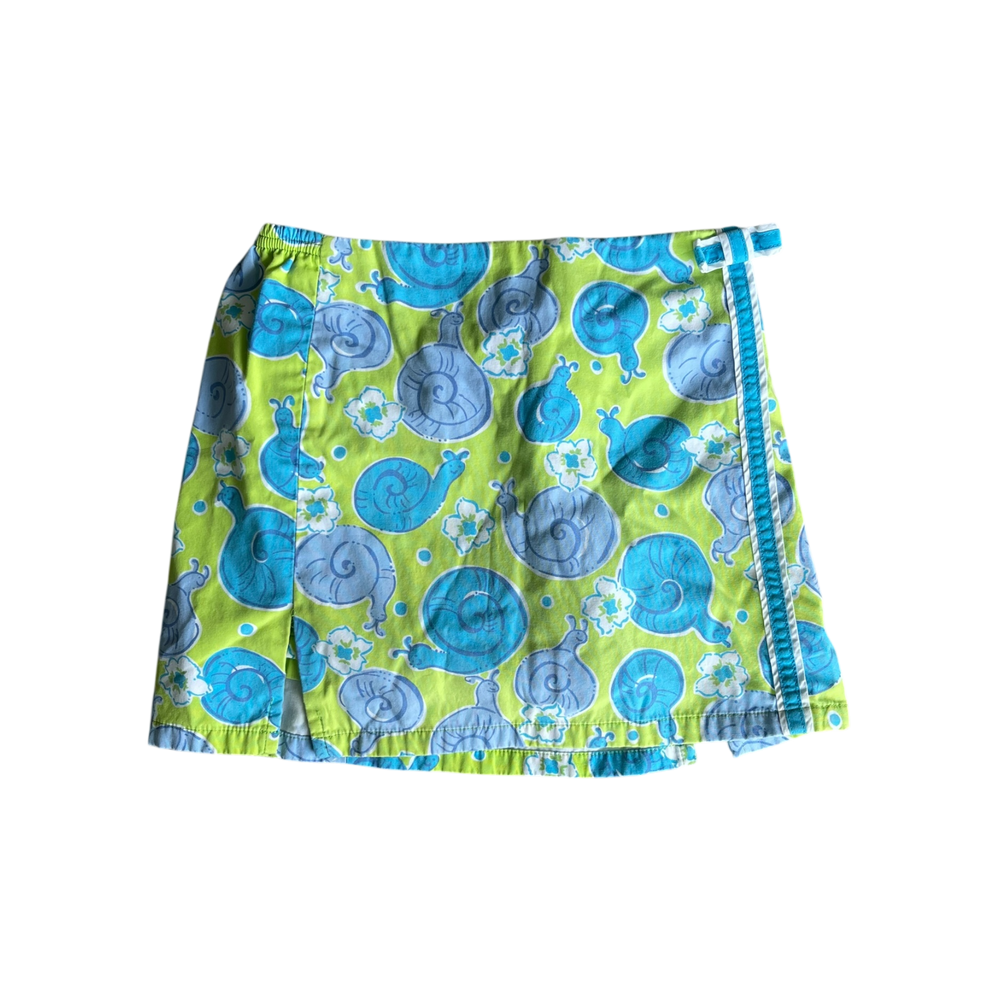 girls Lilly pulitzer blue and light green Skirt size 5