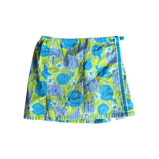 girls Lilly pulitzer blue and light green Skirt size 5