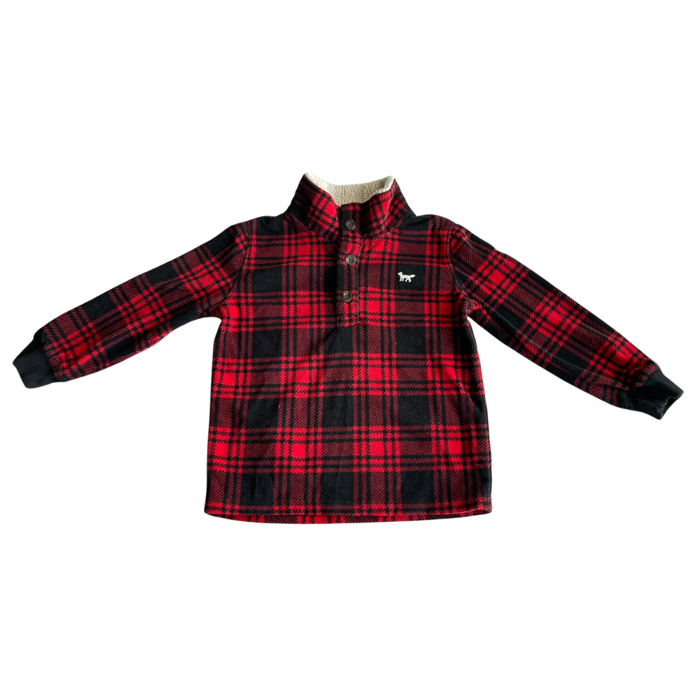 Boys carter’s red and black Sweatshirt size 3