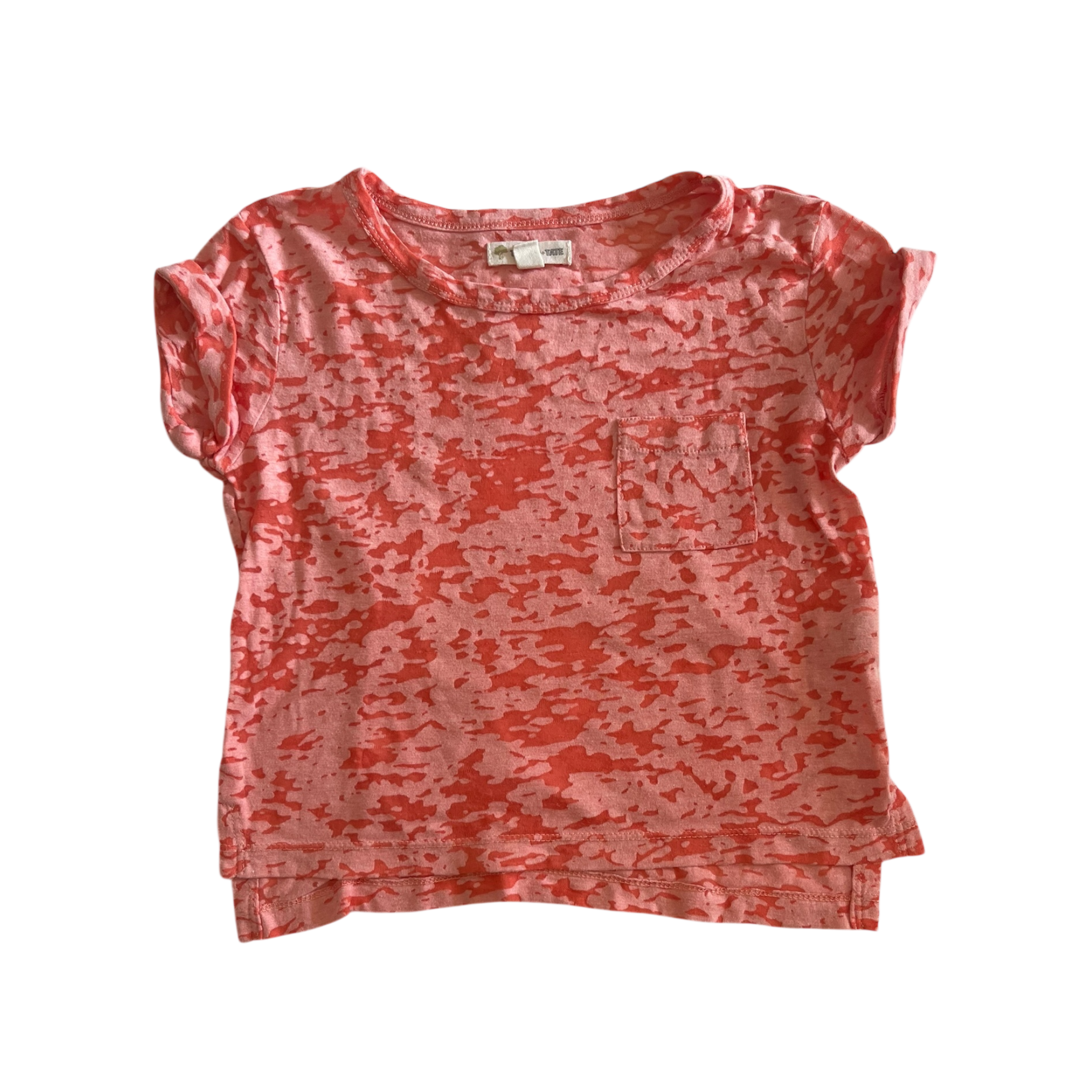 Girl Tucker Tate orange T-shirt size 7 year