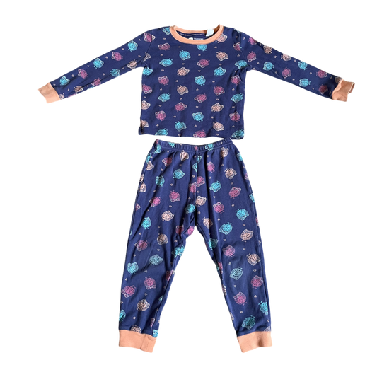 Boys tucker tate purple orange blue Pajama size 4