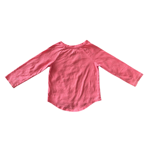 Girls Cat & Jack Pink Long Sleeve Tee Shirt