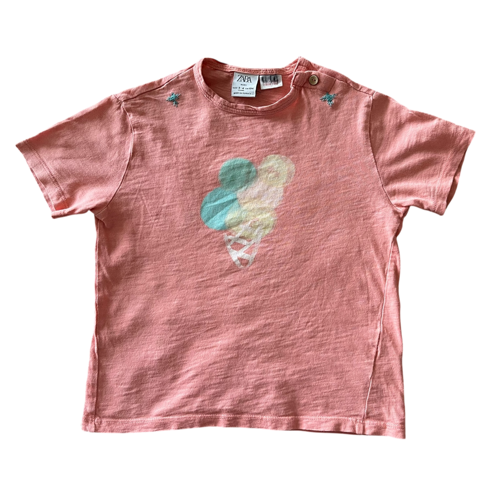 Pink Ice Cream Girls Zara Short Sleeve Tee Shirt