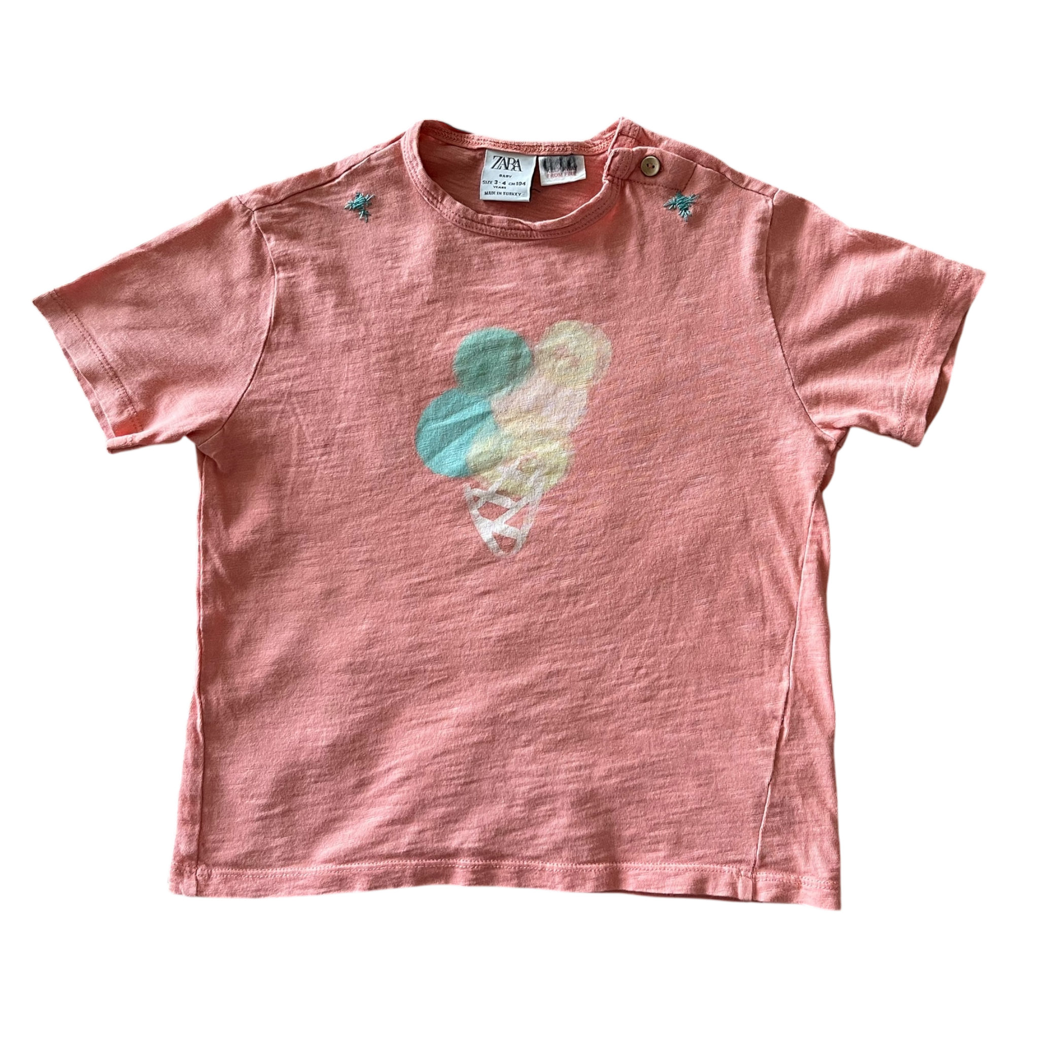 Pink Ice Cream Girls Zara Short Sleeve Tee Shirt