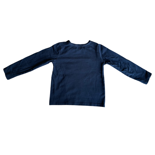 Boys Okaïdi navy T-shirt size 5