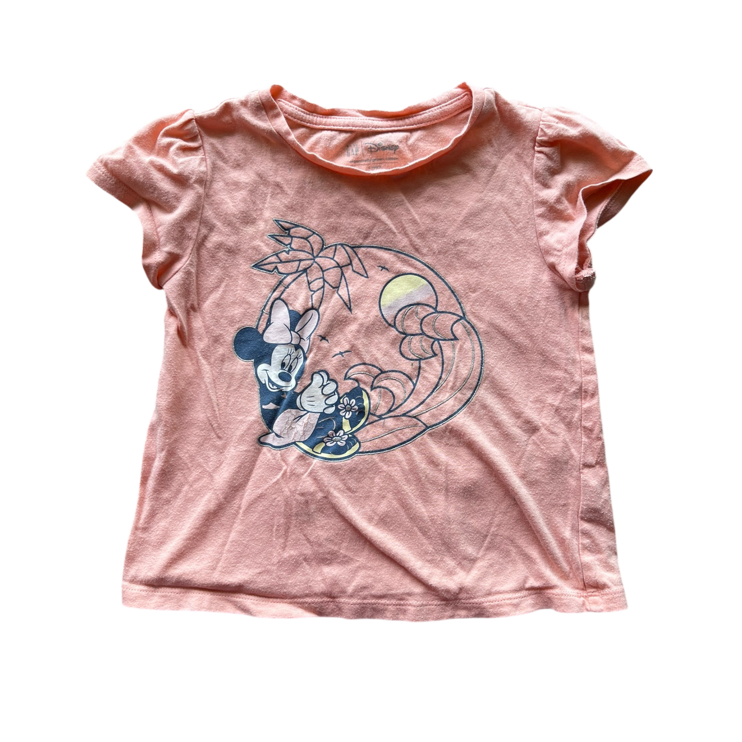 Minnie Mouse Pink Girls Gap Short Sleeve Tee Shirt