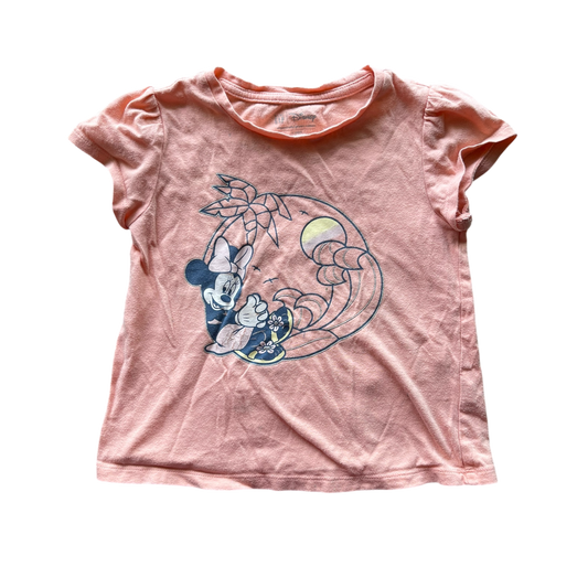 Minnie Mouse Pink Girls Gap Short Sleeve Tee Shirt