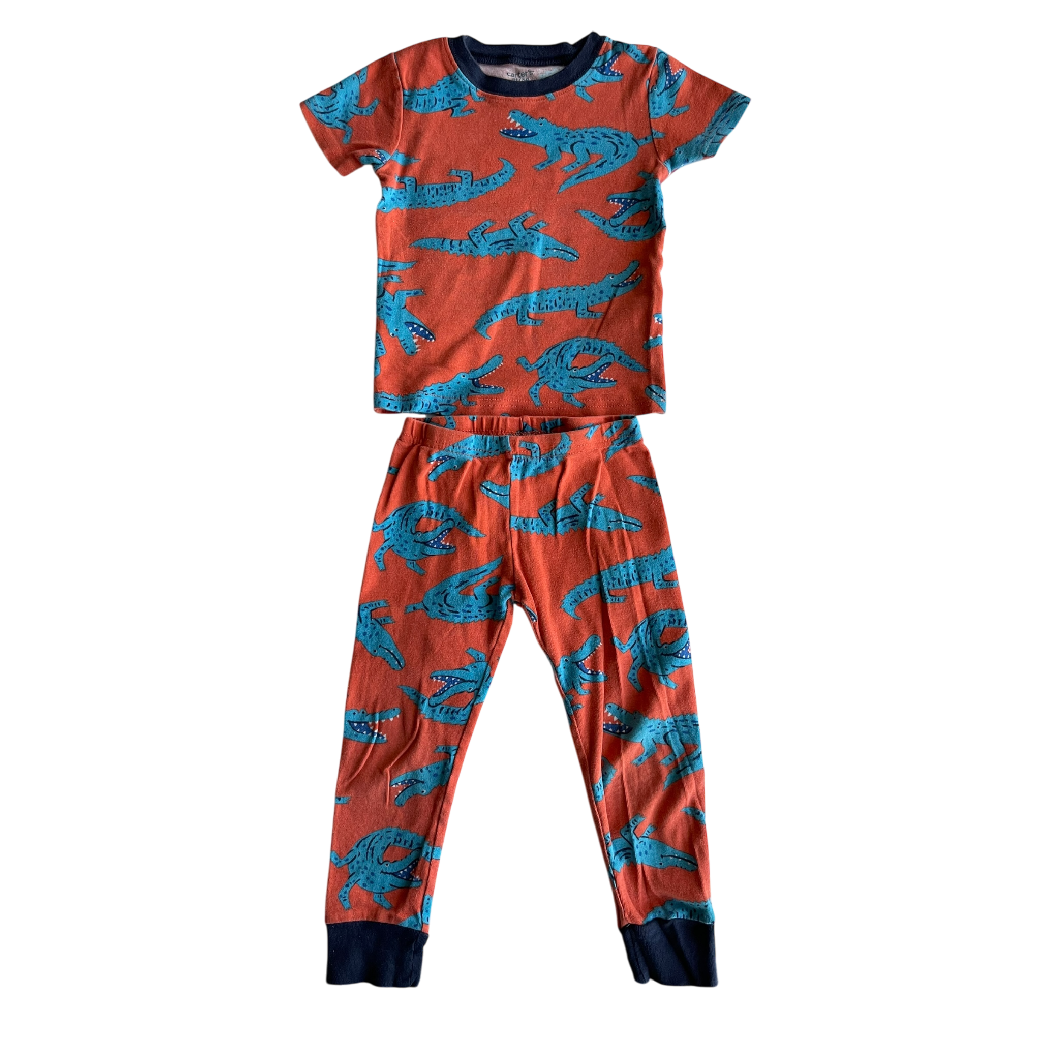 Boys carter’s orange with light blue Pajama size 3
