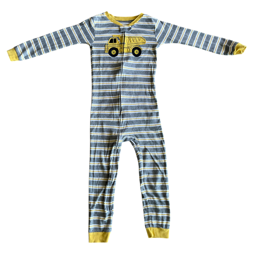 Boys carter’s yellow gray white  onesie size 5