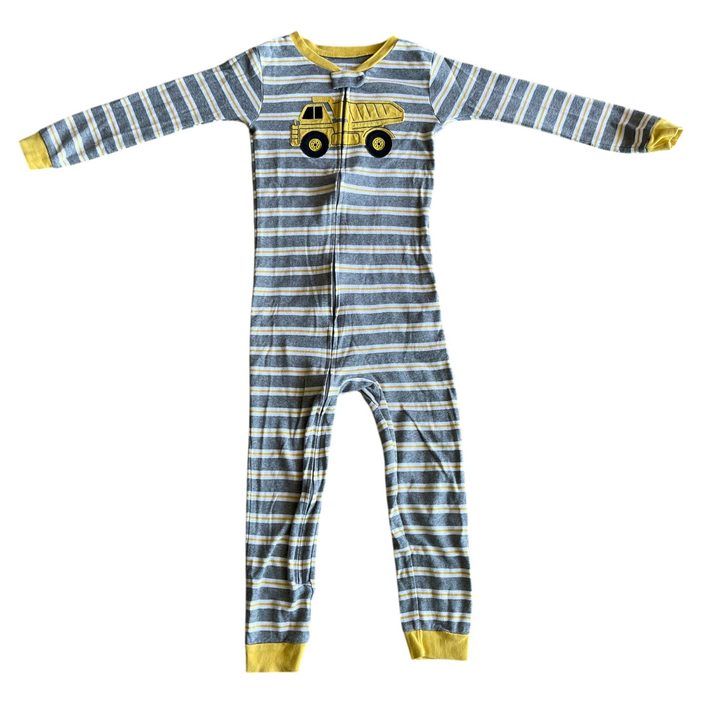 Boys carter’s yellow gray white  onesie size 5