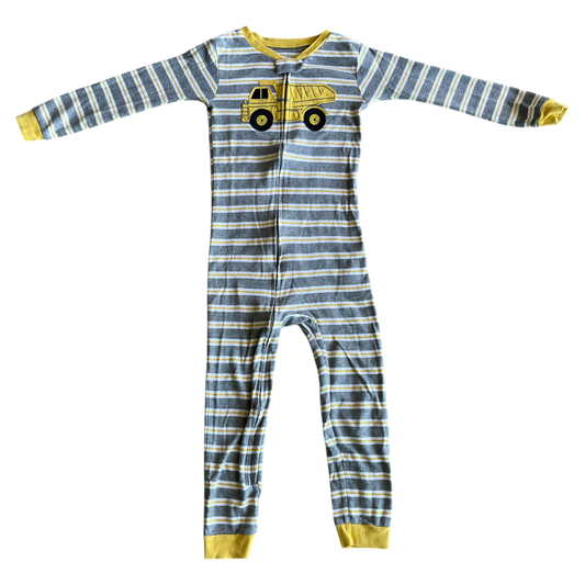 Boys carter’s yellow gray white  onesie size 5