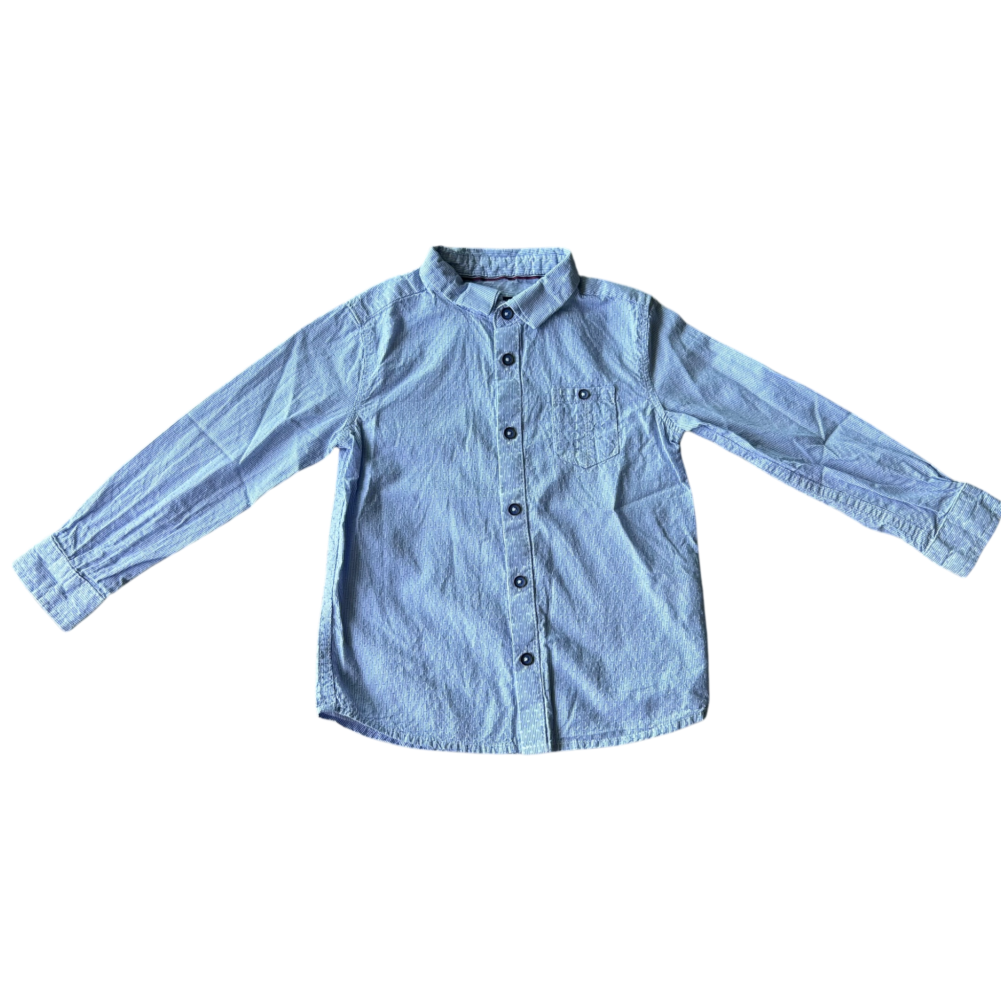 Boys Okaïdi white and purple T-shirt size 3