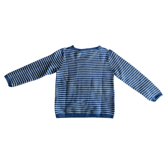 Boys H&M blue and white Sweatshirt size 5