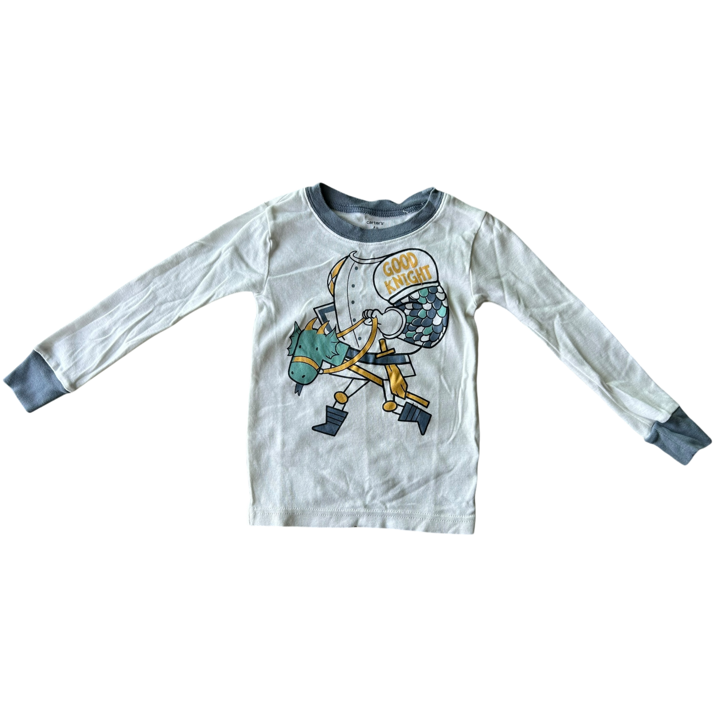 Boys carter’s white and gray pajamasize 4