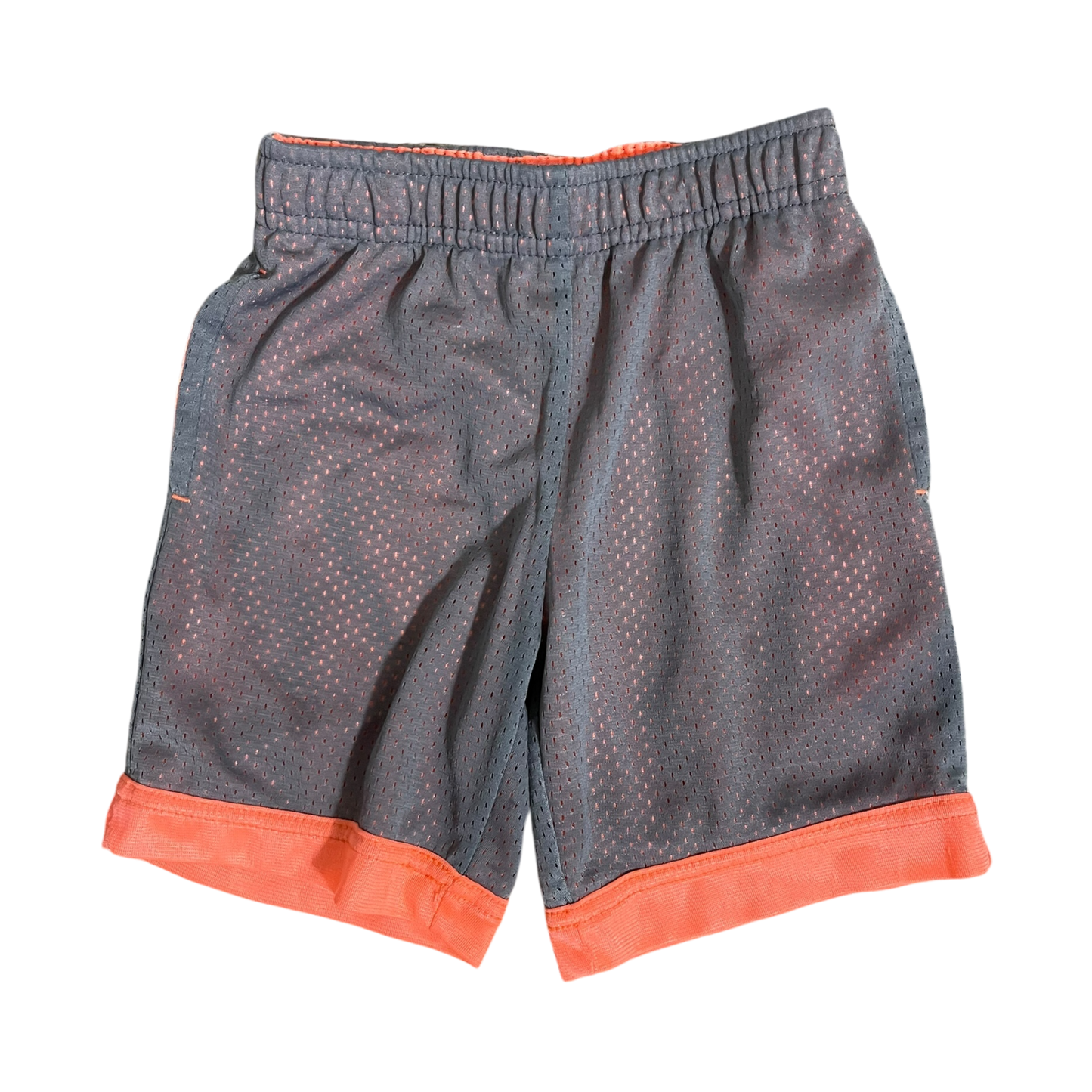 Boys athletic gray orange Short size 4