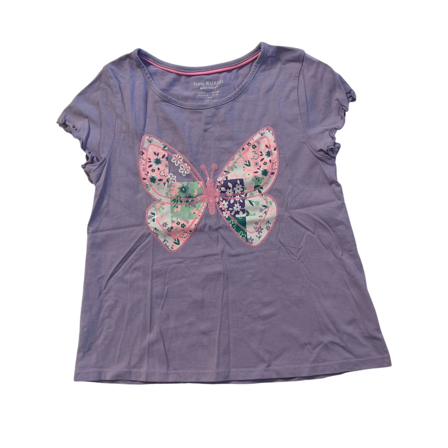 Girls Purple Butterfly T-shirt
