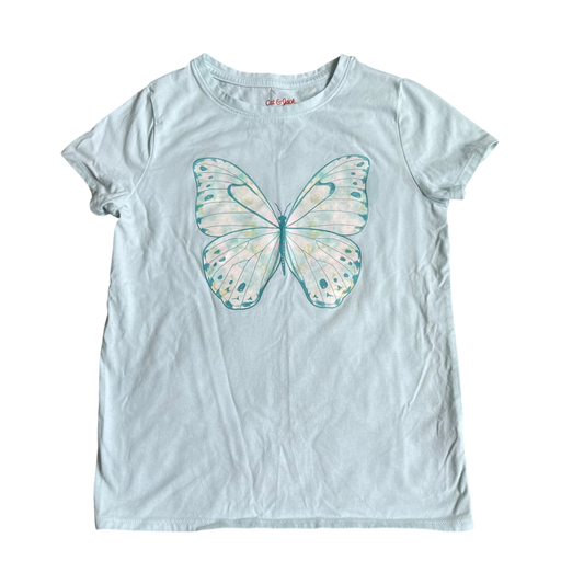 Girl cat & jack light blue T-shirt size 10