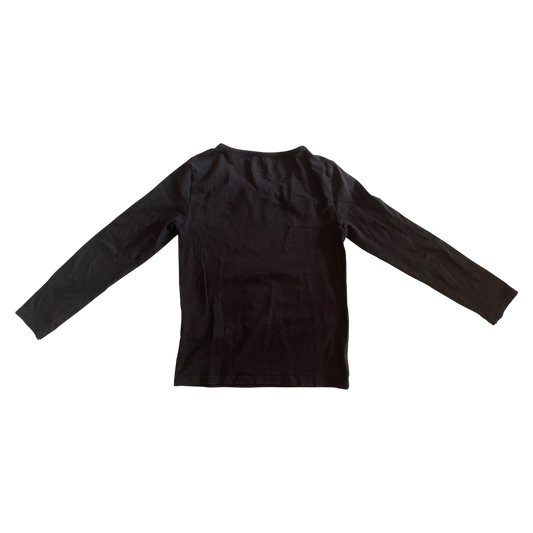 Girl H&M black T-shirt size 4 year
