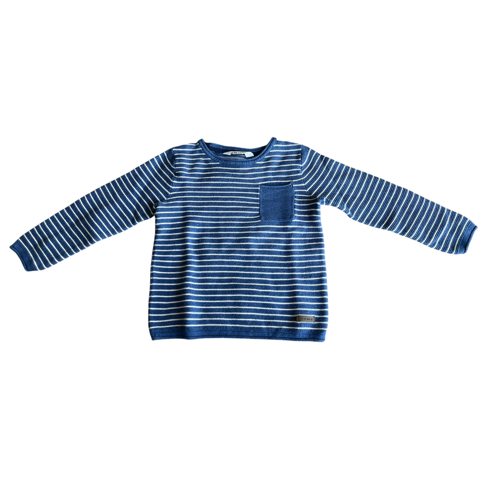 Boys H&M blue and white Sweatshirt size 5