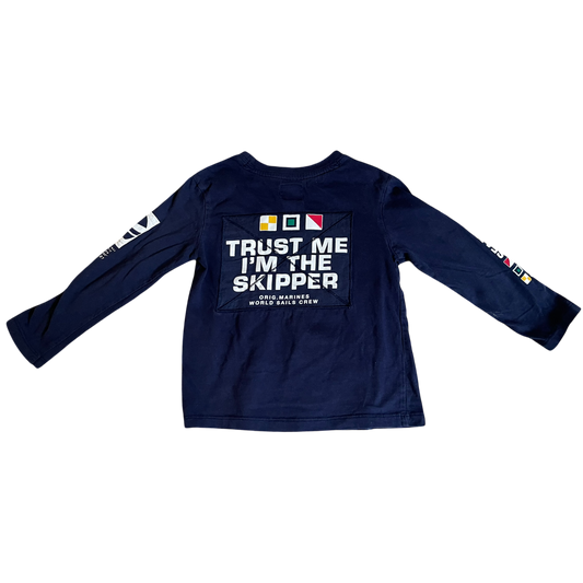 Boys original marine navy T-shirt size 4