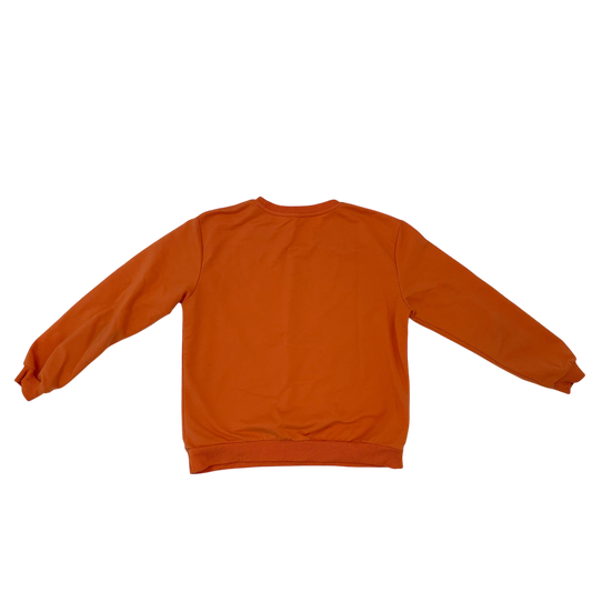 Orange Shein Girl Sweatshirt