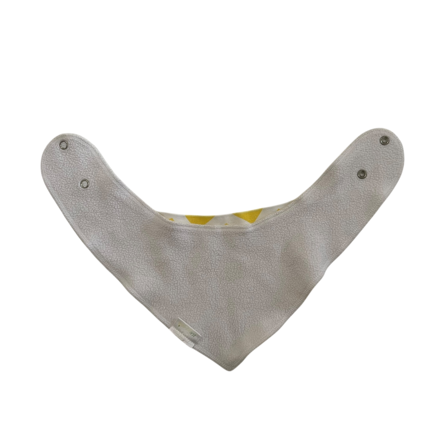 Yellow and white Bib for 0-18 months baby