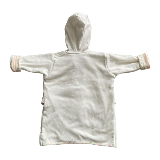 Girls white Bathrobe size 18 mth