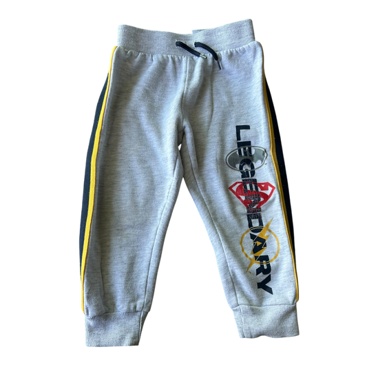 Boys DC Justices league gray navy yellow Bottom size 3