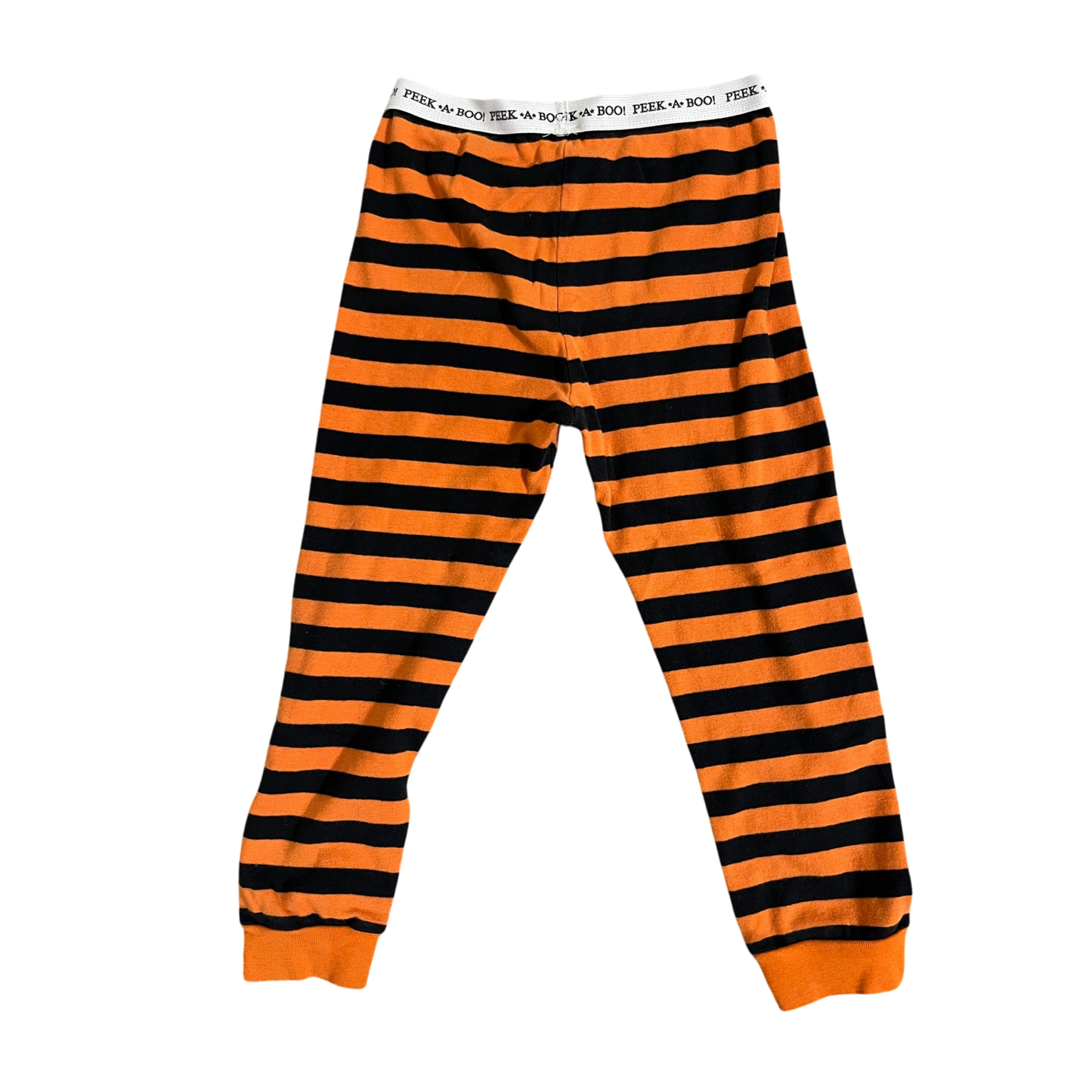 Boys peek A boo orange and black Bottom size 4