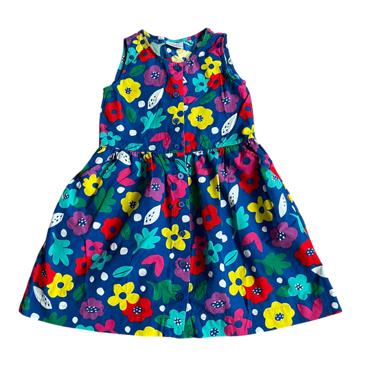 Hanna Andersson Girls Blue, Pink, Yellow, Green, Turquoise, Purple Dress