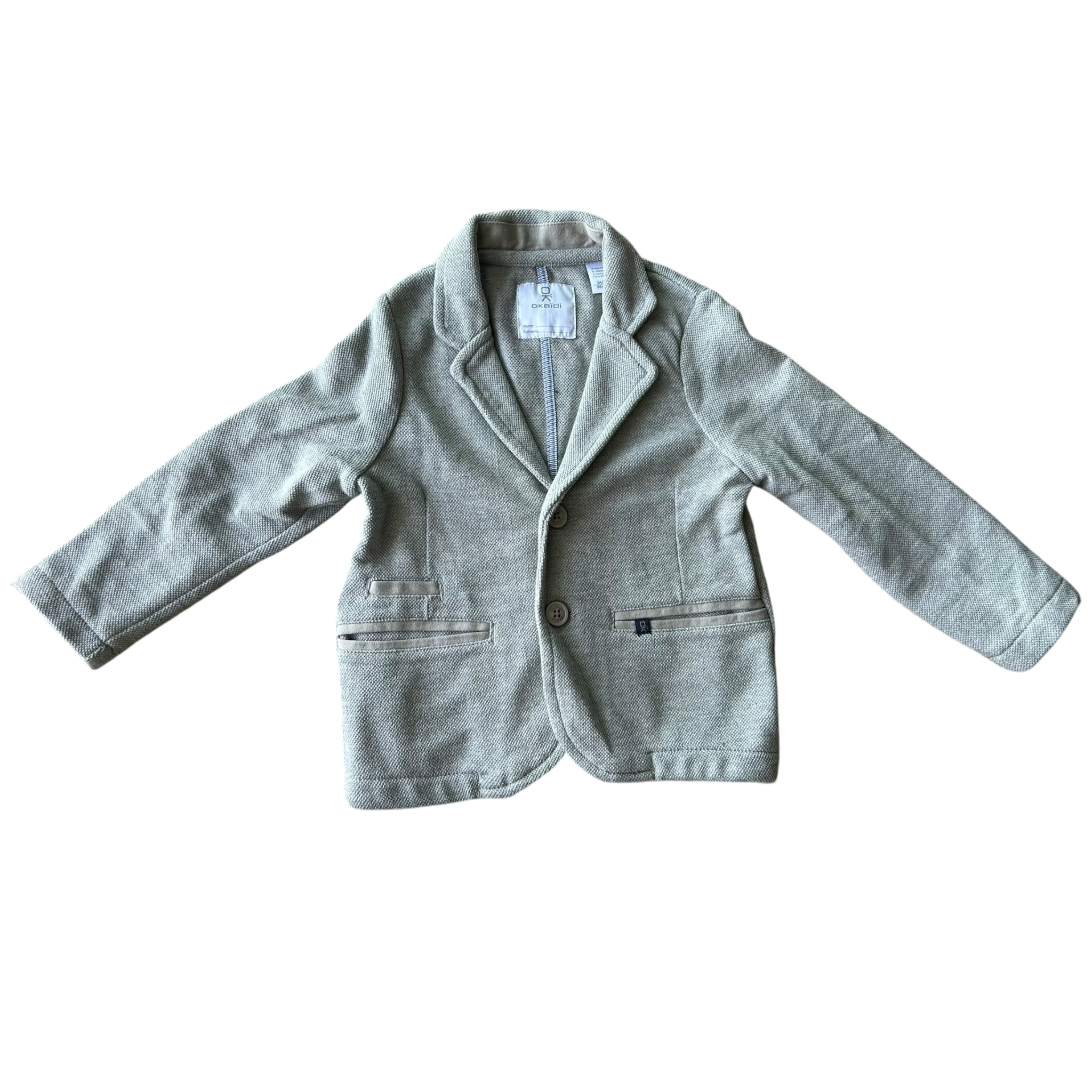 Boys Okaïdi gray Coat size 3