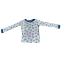 Boys burts bees kids blue and white T-shirt size 4