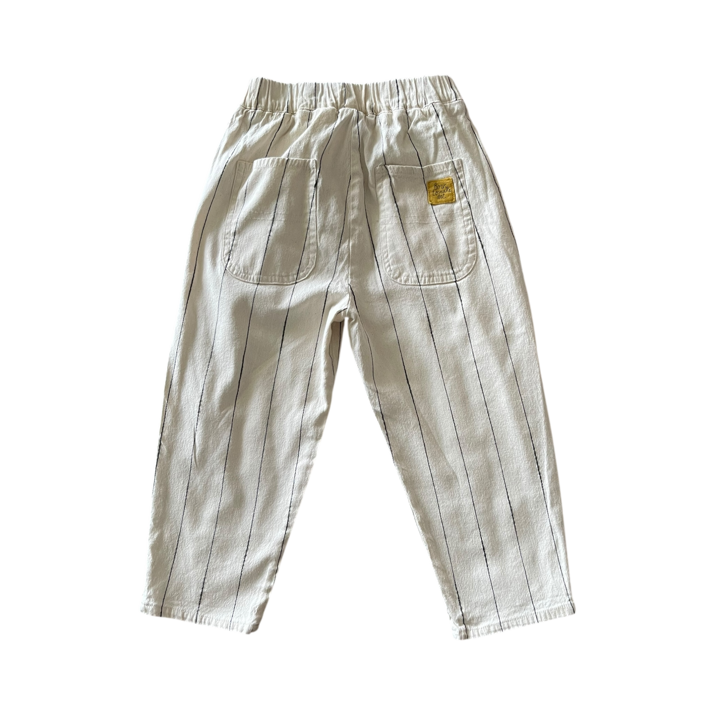 Boys Zara White and Black Striped Long Pants