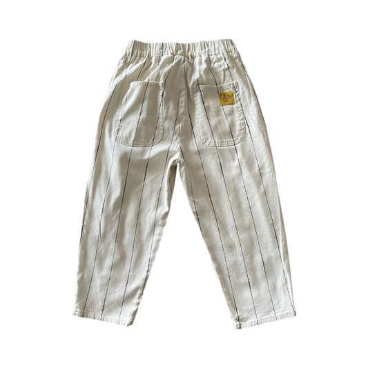 Boys Zara White and Black Striped Long Pants