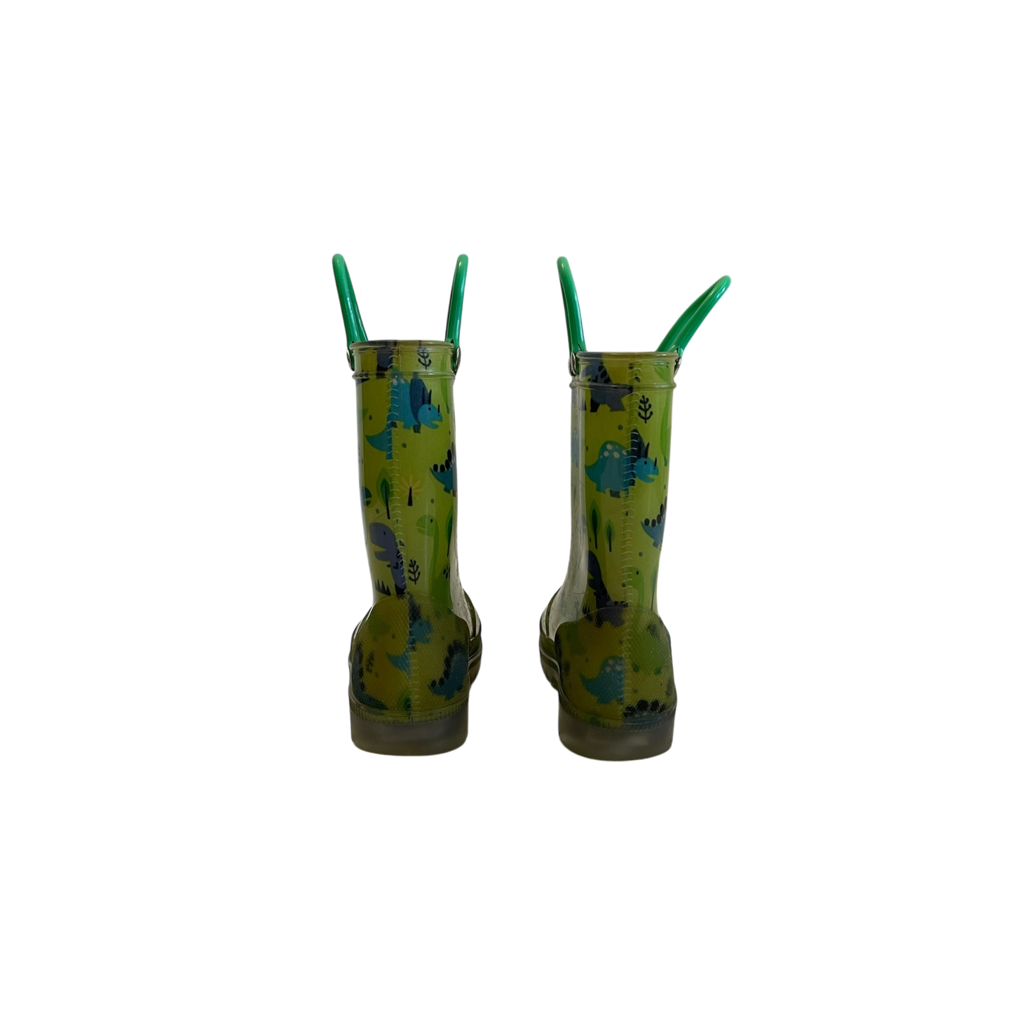 Green Dinosaur Rain Boots