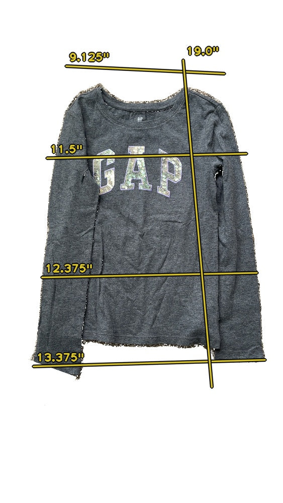 Girls gap gray T-shirt size 8