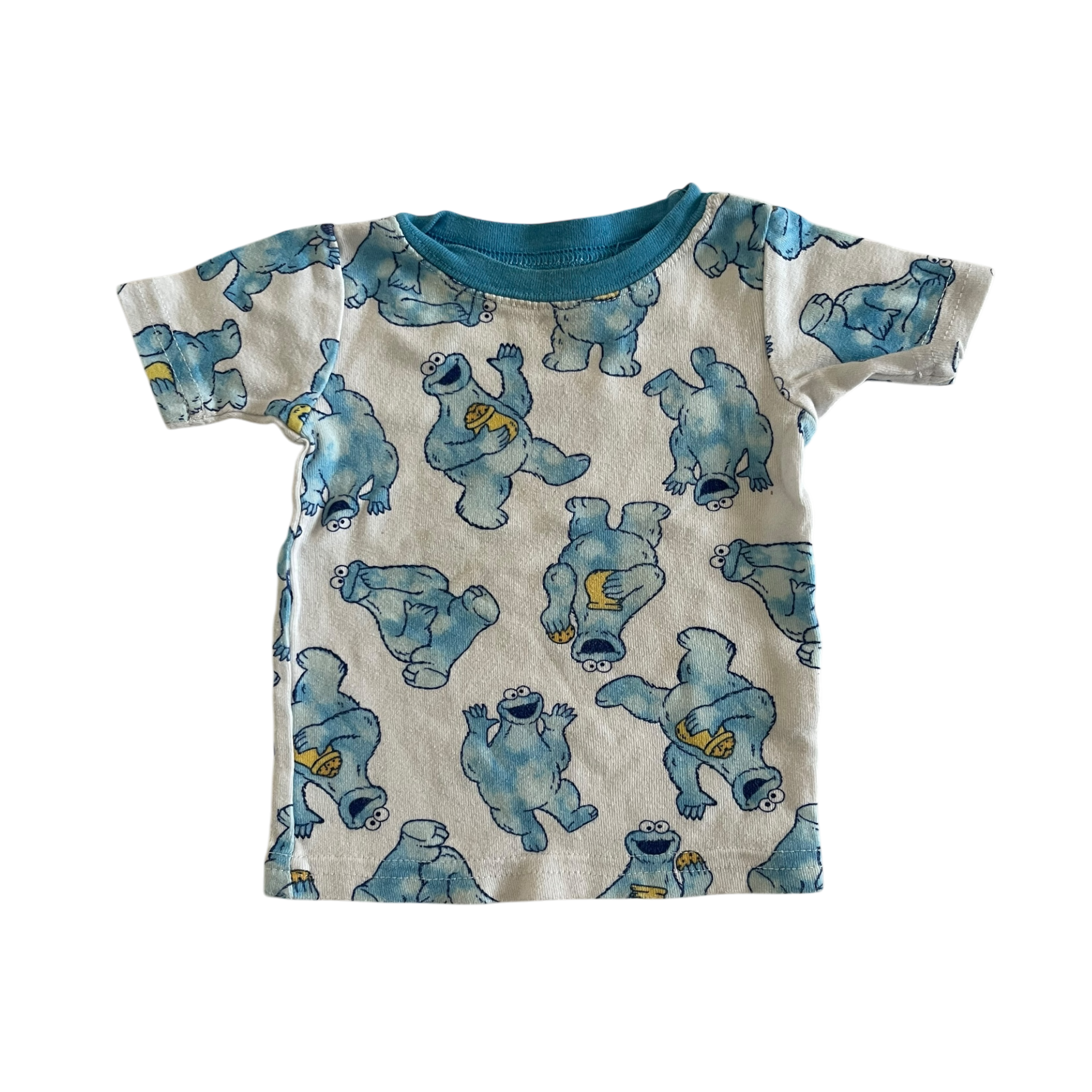Boys sesame street white and blue T-shirt size 18 mth