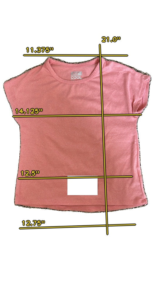 Girls 32 cool pink T-shirt size 5