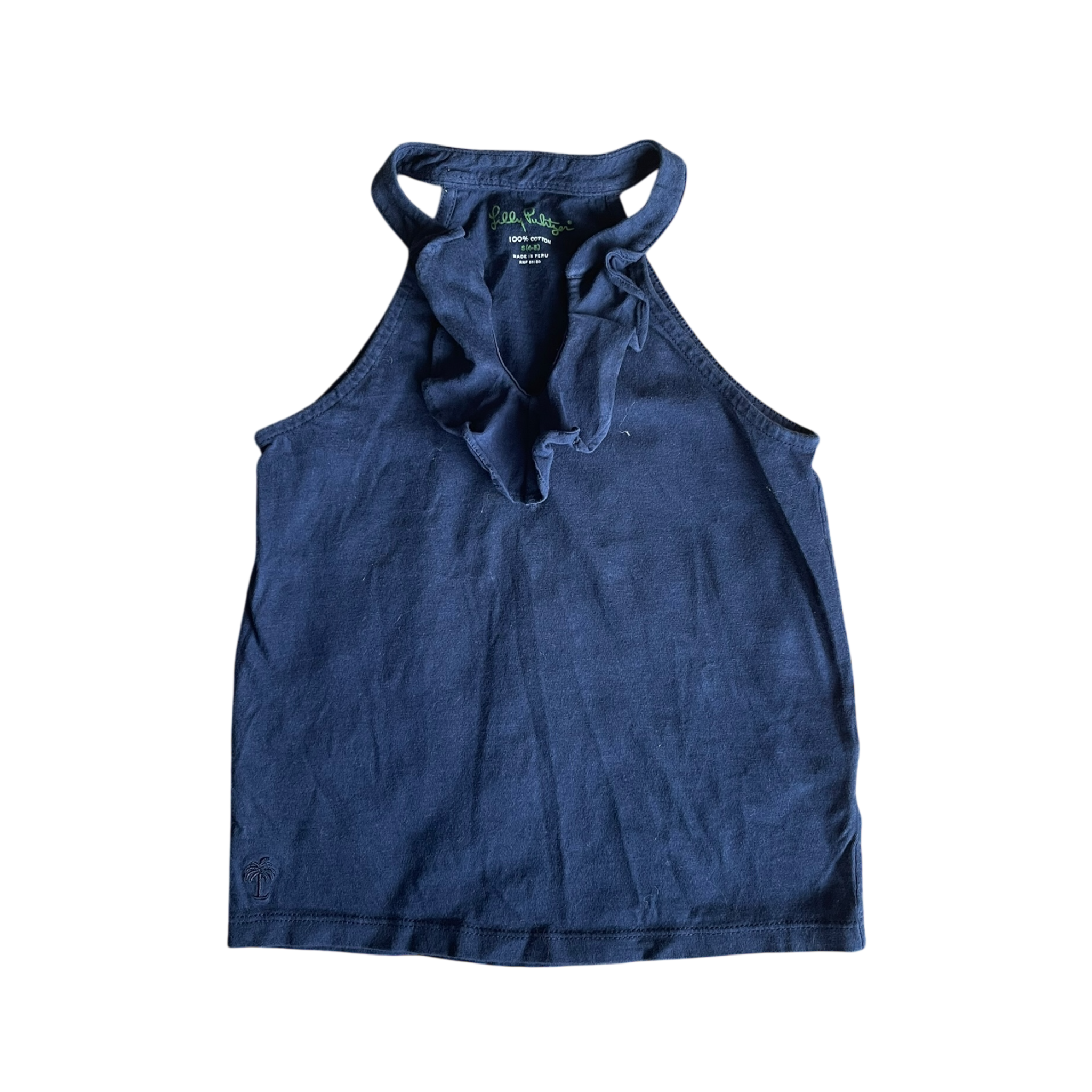 girls Lilly Pulityer navy T-shirt size 4
