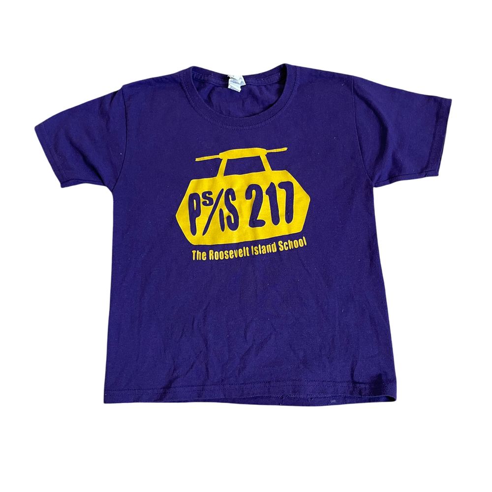 Boys Jerzees purple T-shirt size 8