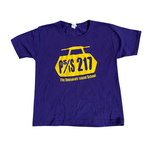 Boys Jerzees purple T-shirt size 8