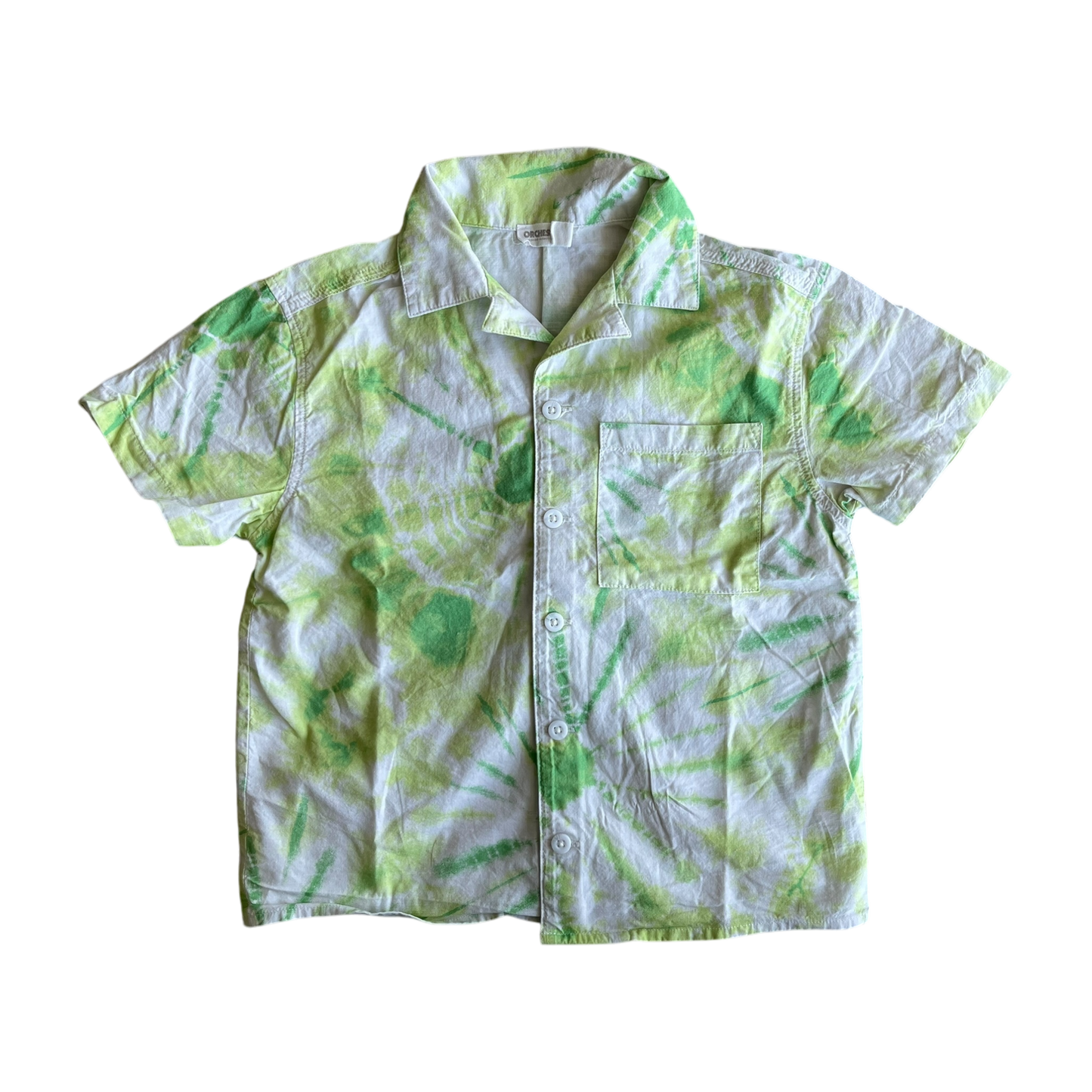 Boys orchestra white and light green T-shirt size 5