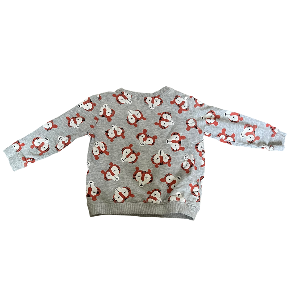 Boys du pareil gray red white Sweatshirt size 4