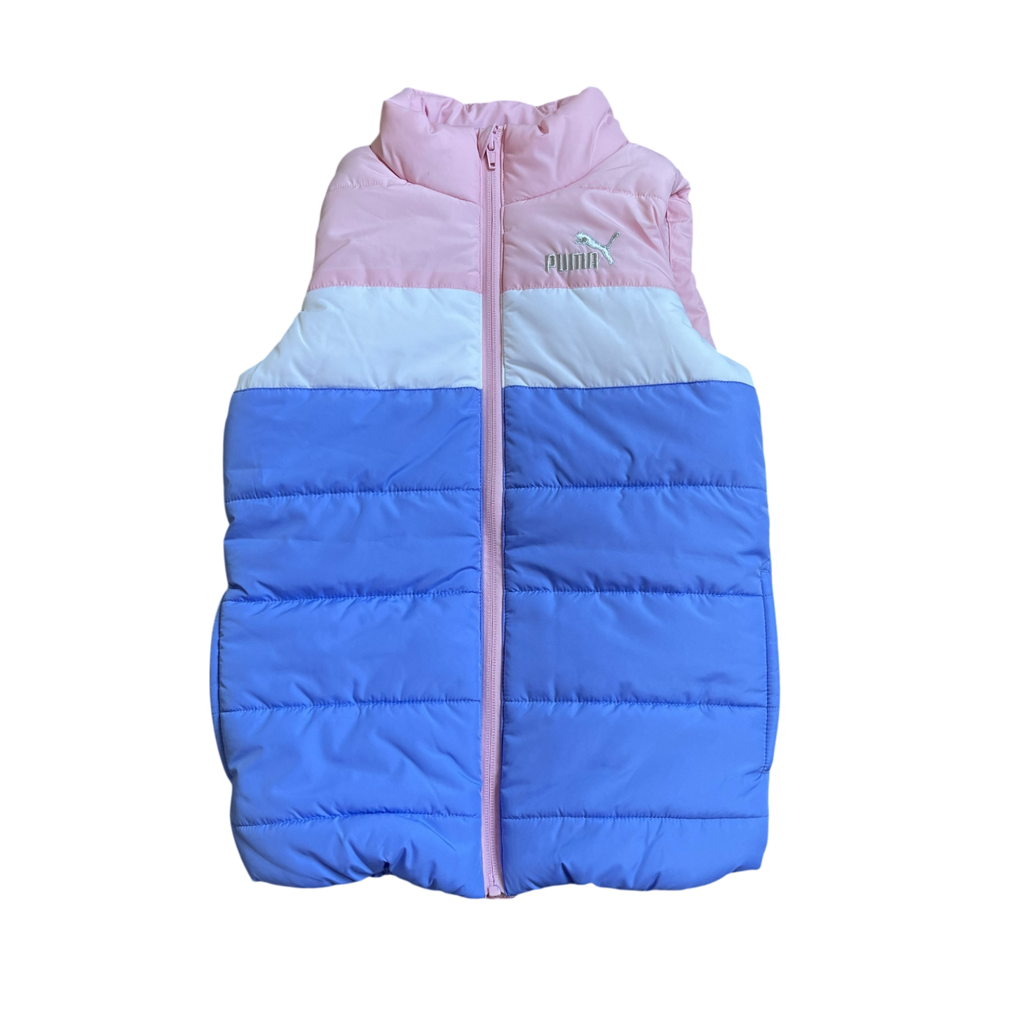 Girls puma blue and pink Vest size 7